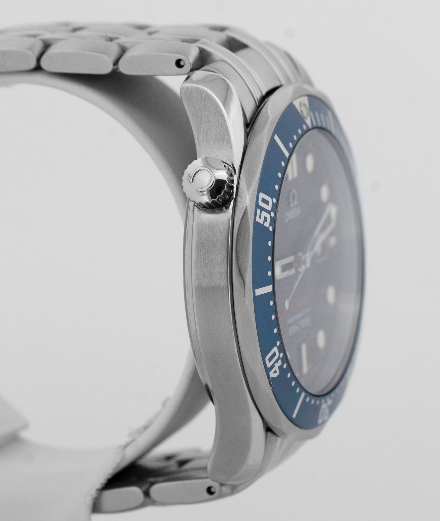 PAPERS Omega Seamaster 2221.80 Blue Wave Date Stainless Steel 41mm Quartz Watch