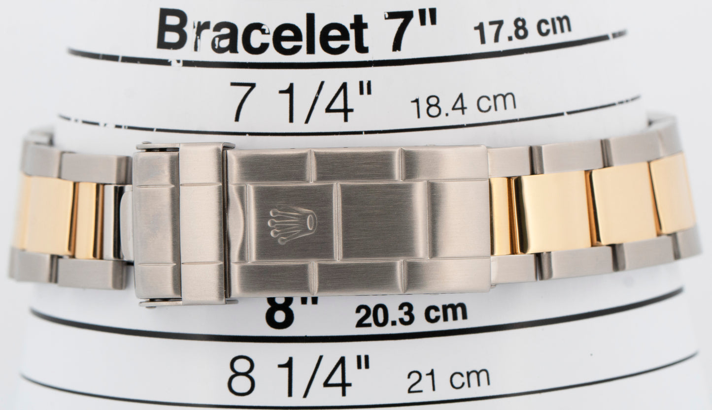 Rolex Submariner Date 40mm BLUE Two-Tone 18K Gold Stainless 16613 Watch BOX