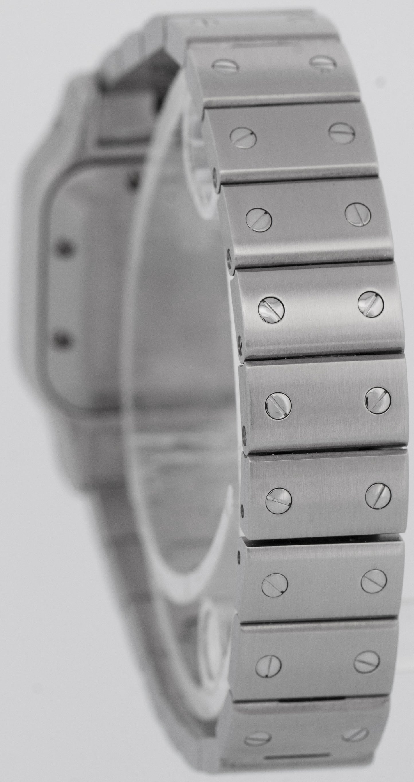 MINT PAPERS Cartier Santos Galbee Steel Silver Automatic W20054D6 24mm 2423 BOX