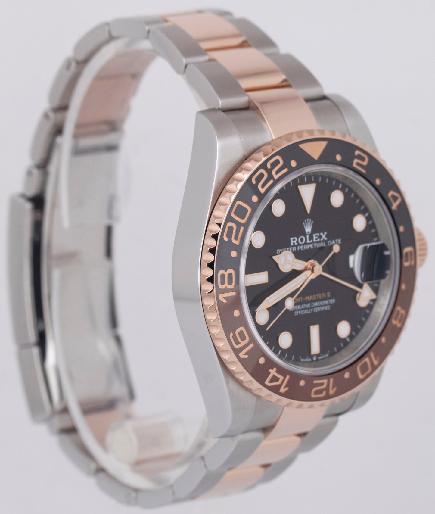 2023 NEW PAPERS Rolex GMT-Master II Two-Tone Gold ROOT-BEER 40mm 126711 CHNR BOX