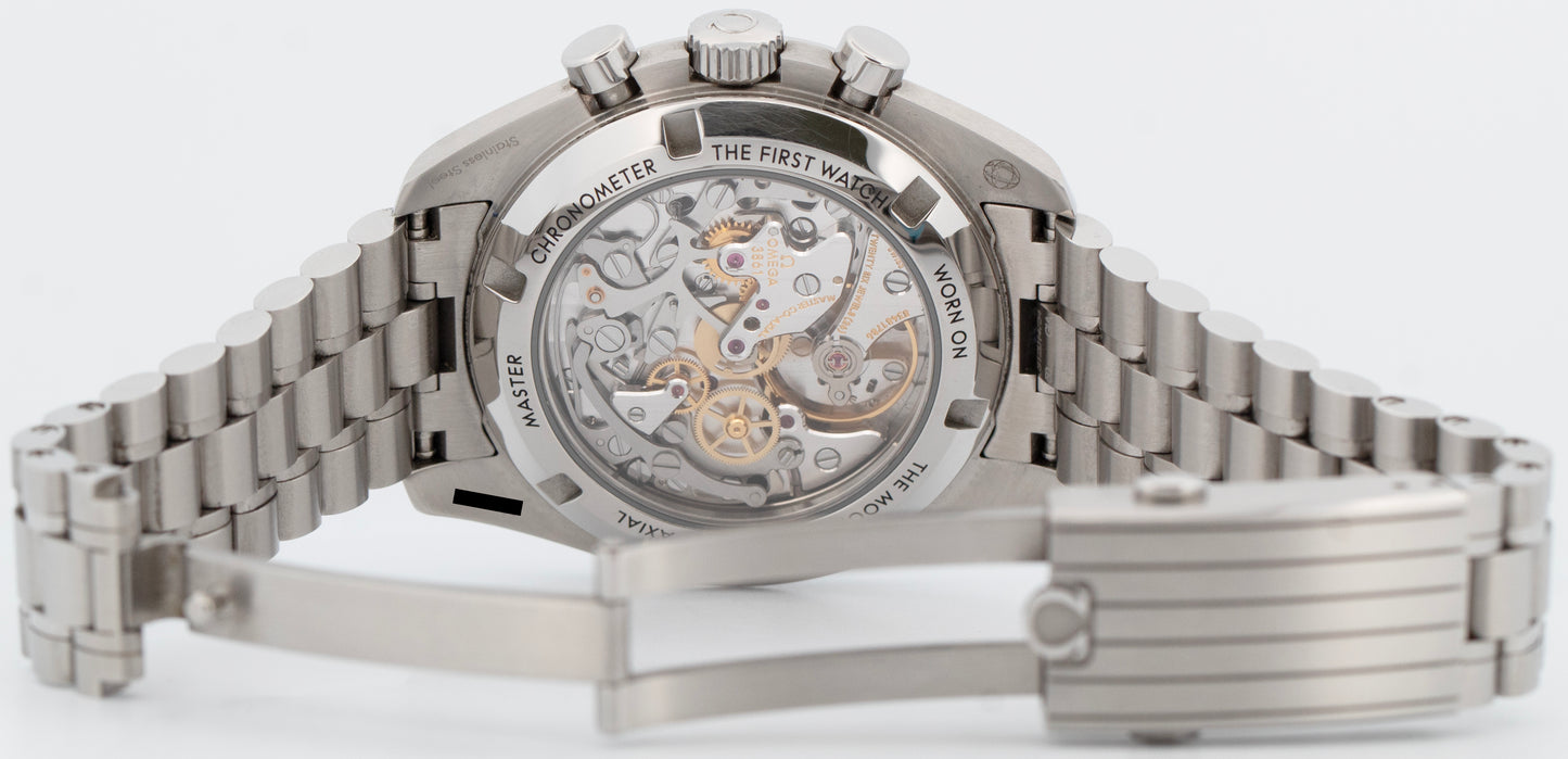 PAPERS Omega Speedmaster SAPPHIRE SANDWICH Steel Watch 310.30.42.50.01.002 BOX