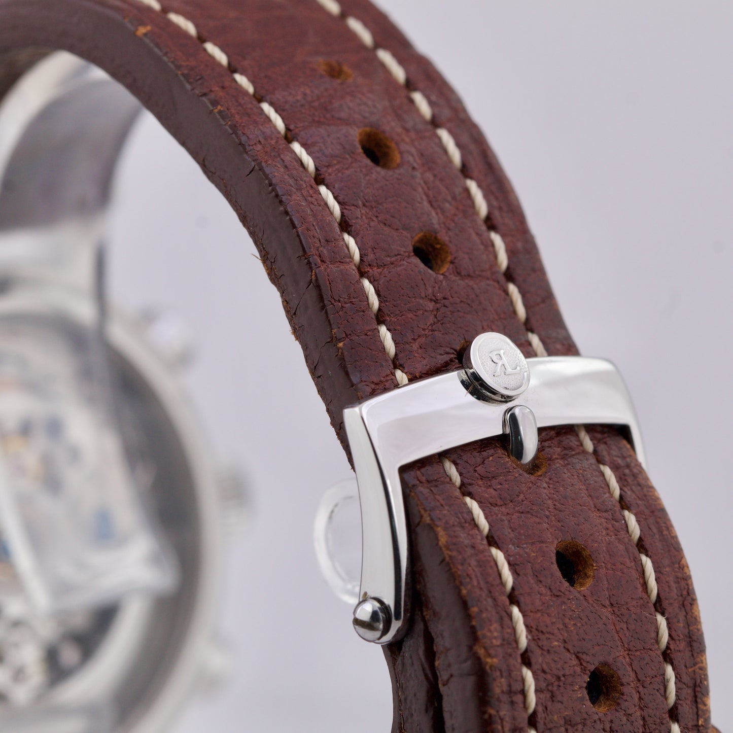 Chronoswiss Opus SKELETON 38mm Chronograph Stainless Steel Leather CH 7523 Watch