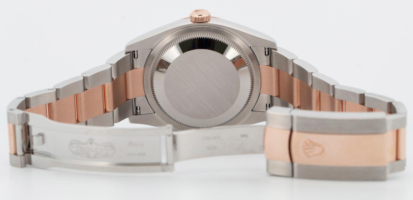 NEW 2025 PAPERS Rolex DateJust Rhodium WIMBLEDON 18K Rose Gold 36mm 126231 BOX