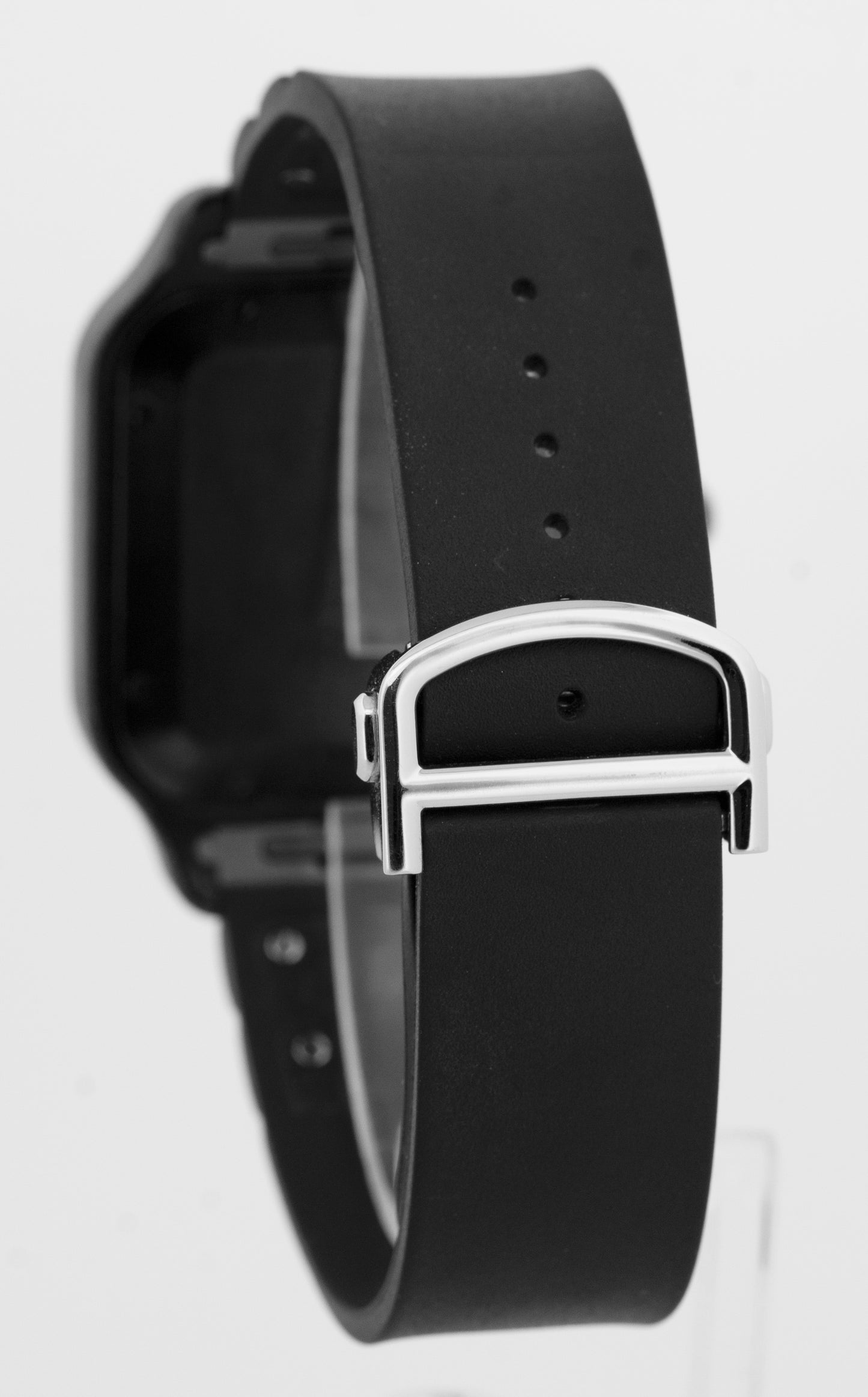 PAPERS Cartier Santos 39.8mm ADLC Black Stainless Steel 4072 Watch WSSA0039 BOX