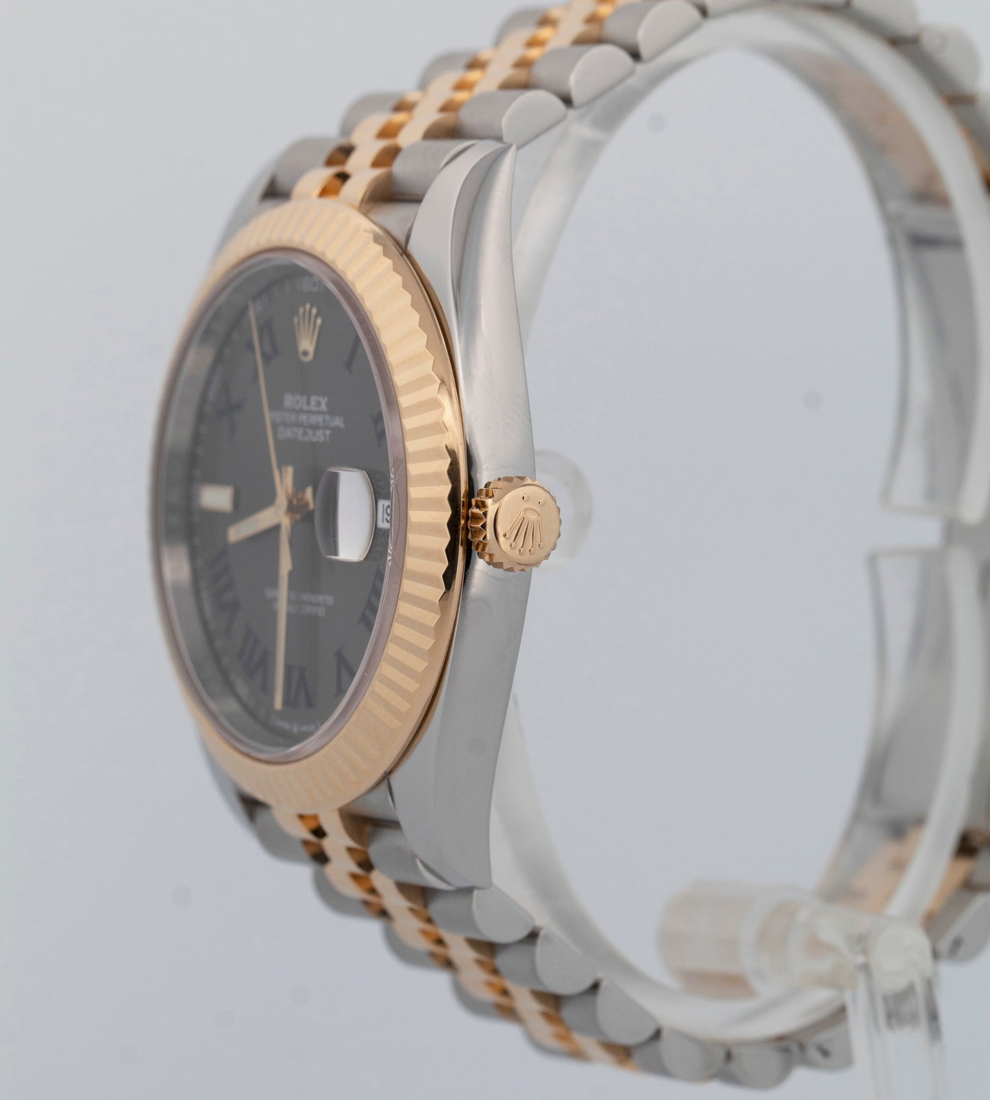 PAPERS Rolex DateJust 41mm WIMBLEDON Two-Tone 18K Gold Fluted JUBILEE 126333 BOX