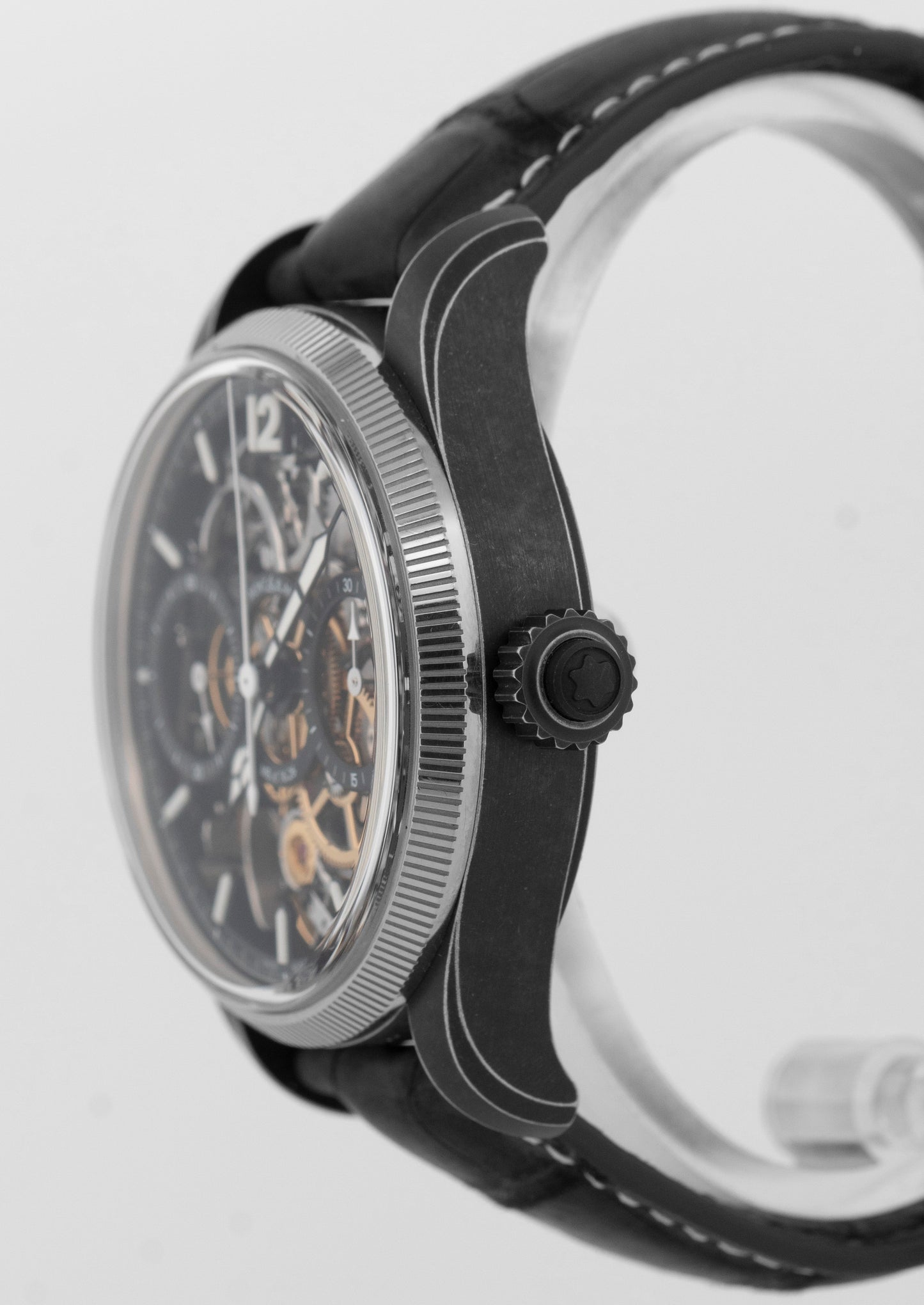 Montblanc 1858 Unveiled Secret Minerva Skeleton Monopusher Chronograph 131155
