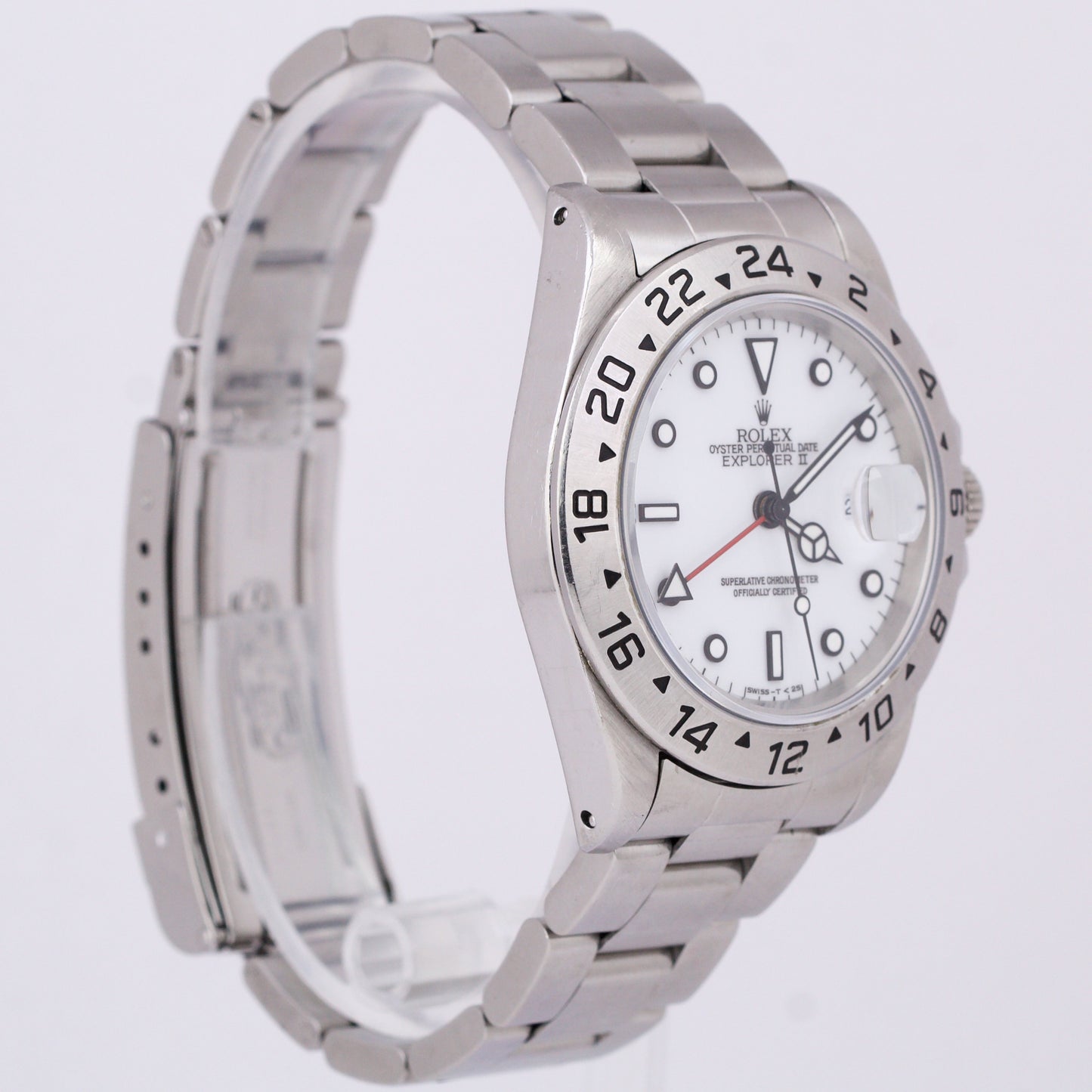 UNPOLISHED Rolex Explorer II White Stainless Steel Automatic 40mm Watch 16570