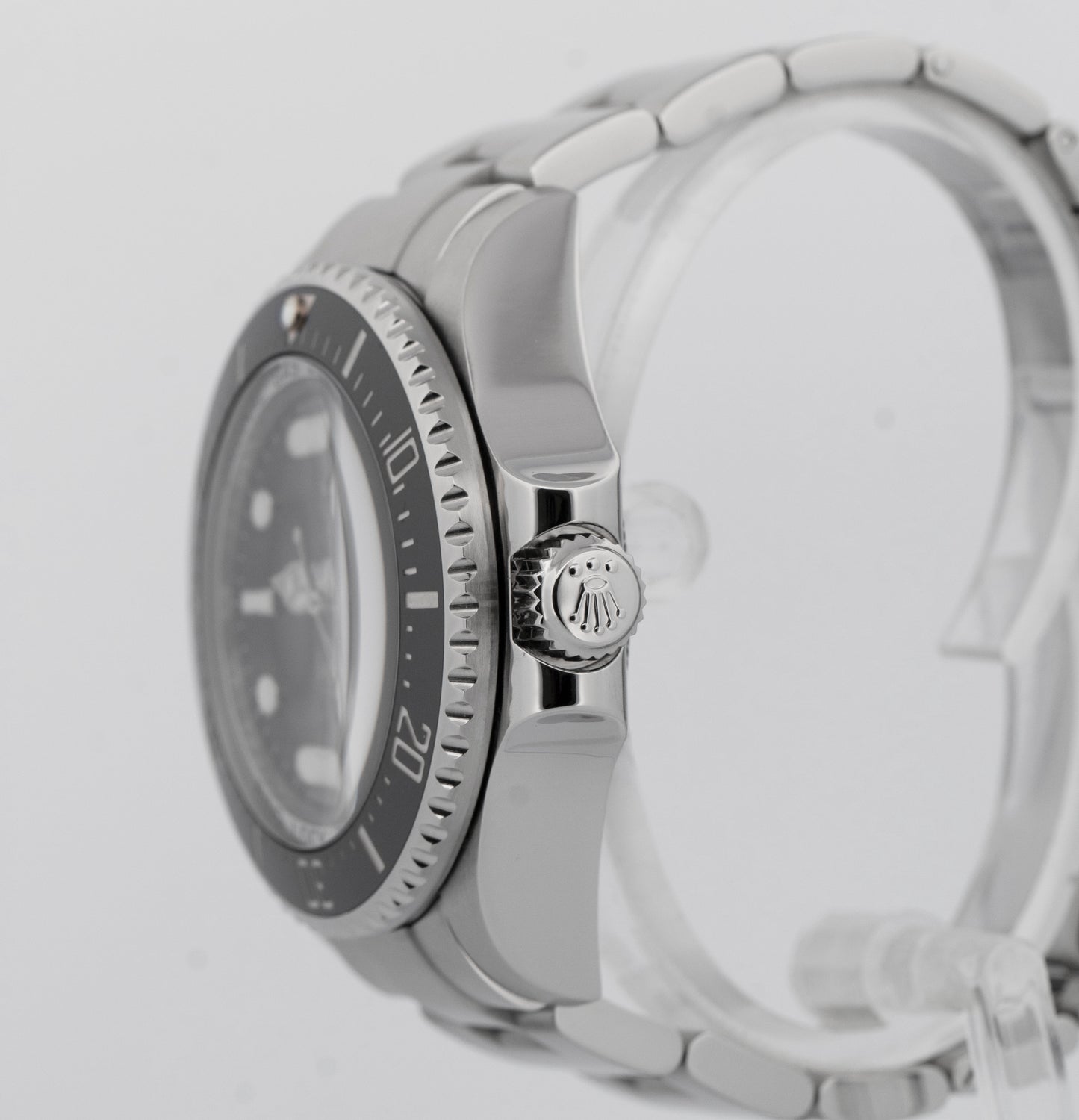 PAPERS Rolex Sea-Dweller Deepsea 44mm BLACK Steel Ceramic Dive Watch 116660 BOX
