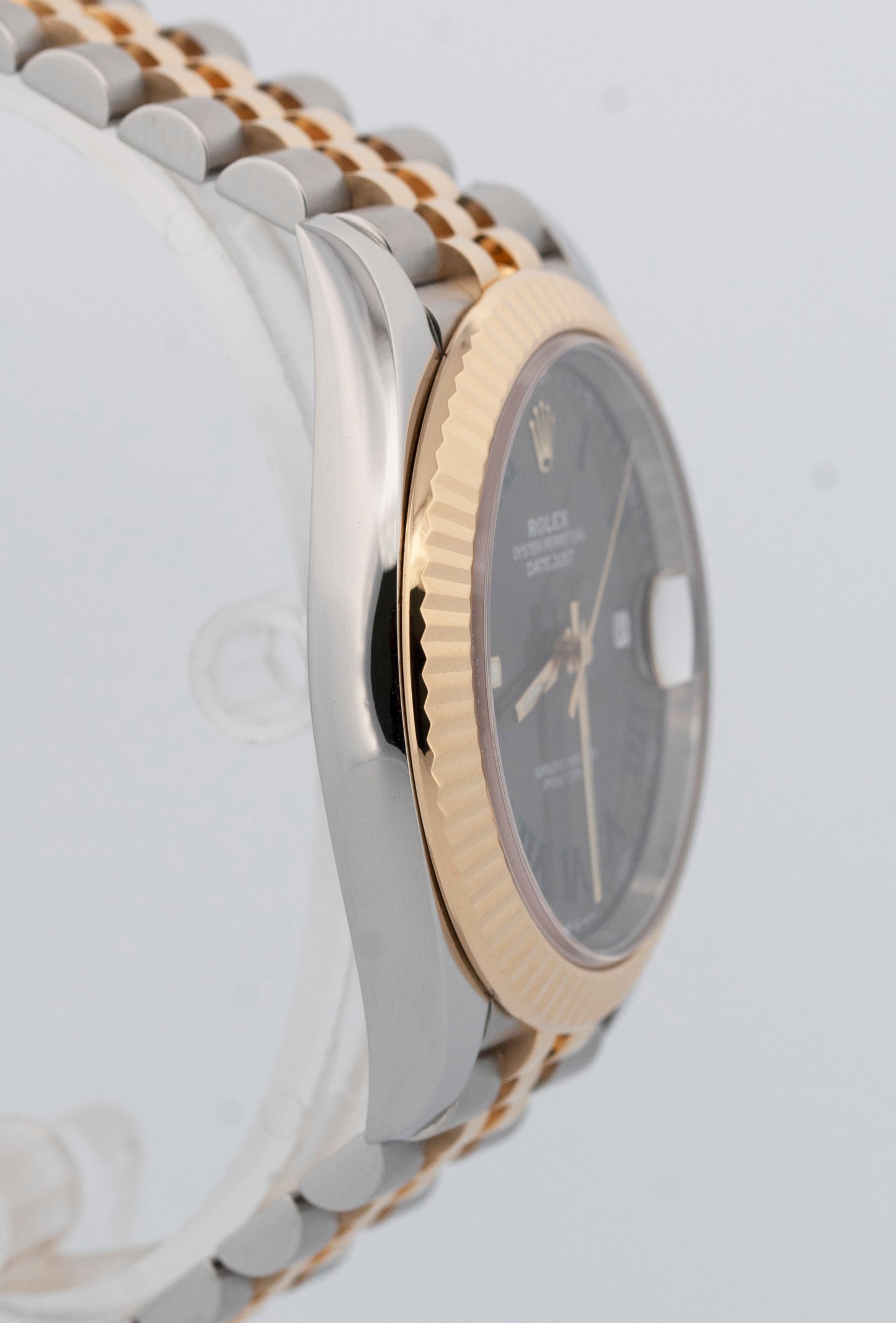 PAPERS Rolex DateJust 41mm WIMBLEDON Two-Tone 18K Gold Fluted JUBILEE 126333 BOX
