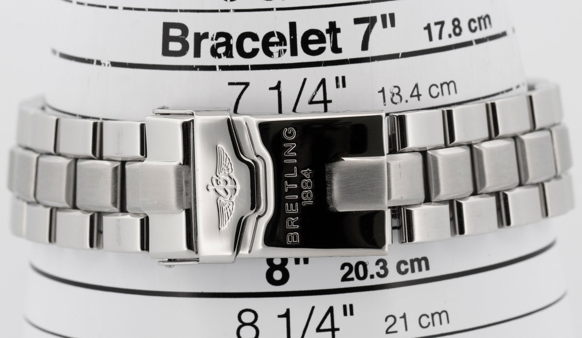Breitling Superocean 42 A17360 Orange Stainless Steel 42mm Watch Box Papers