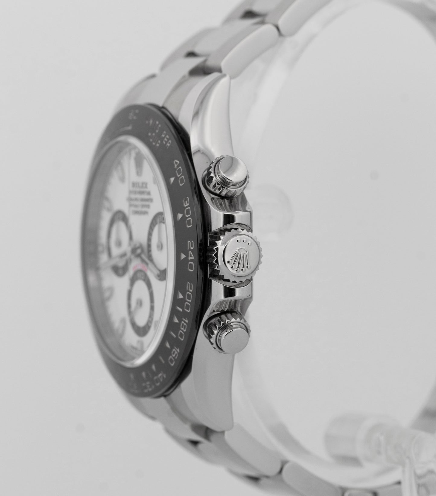 PAPERS Rolex Daytona Cosmograph PANDA Ceramic White Steel 40mm 116500 LN BOX