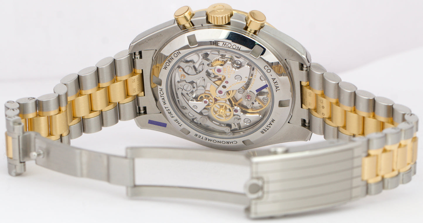 2024 PAPERS Omega Speedmaster Moonwatch SILVER 18K Steel 310.20.42.50.02.001 BOX
