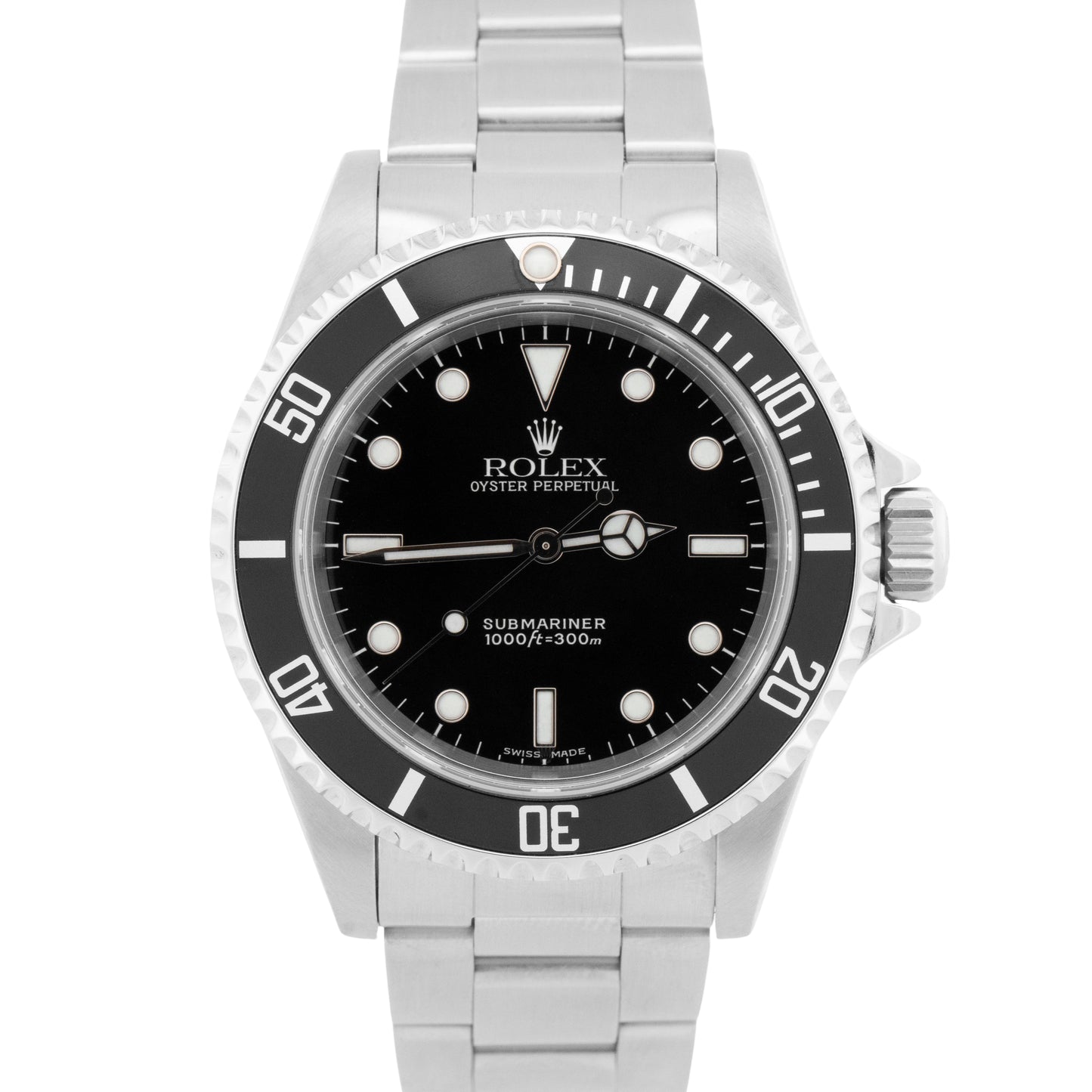 Rolex Submariner No-Date Stainless Black 40mm Automatic Oyster Watch 14060 M