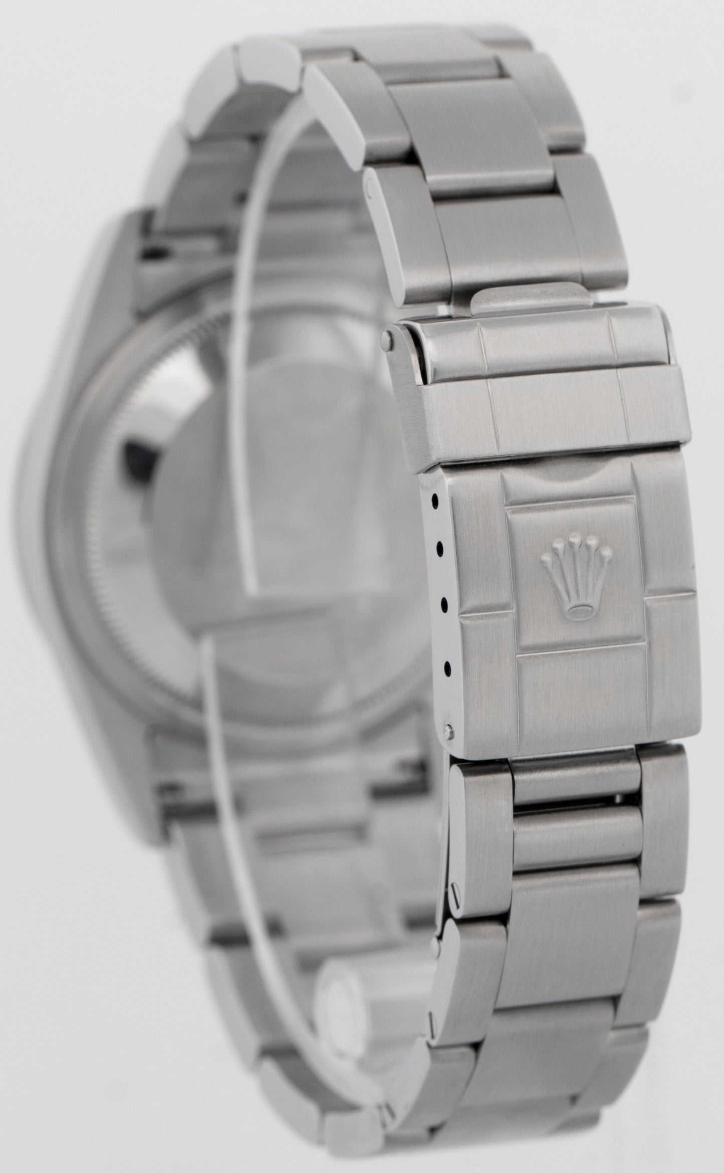 PAPERS Rolex Explorer I Black 36mm 3-6-9 Stainless Steel Oyster Watch 114270 BOX