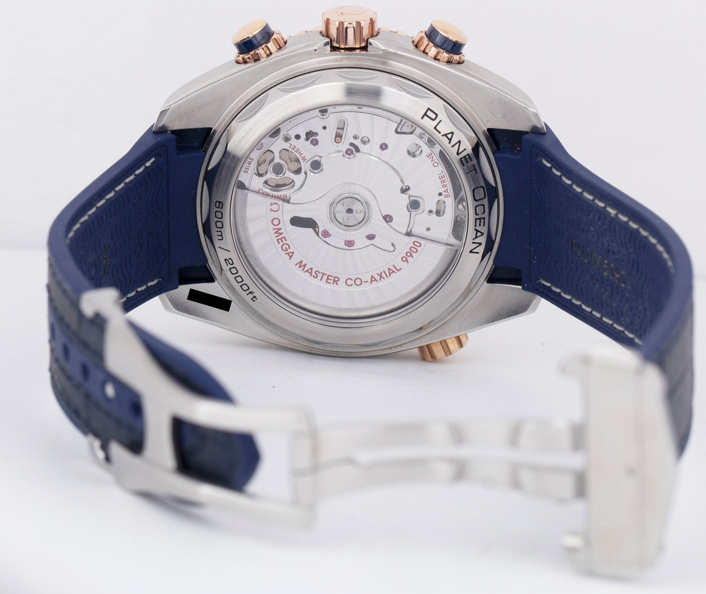 MINT PAPERS Omega Seamaster Chronograph Blue Sedna Gold 215.23.46.51.03.001 BOX