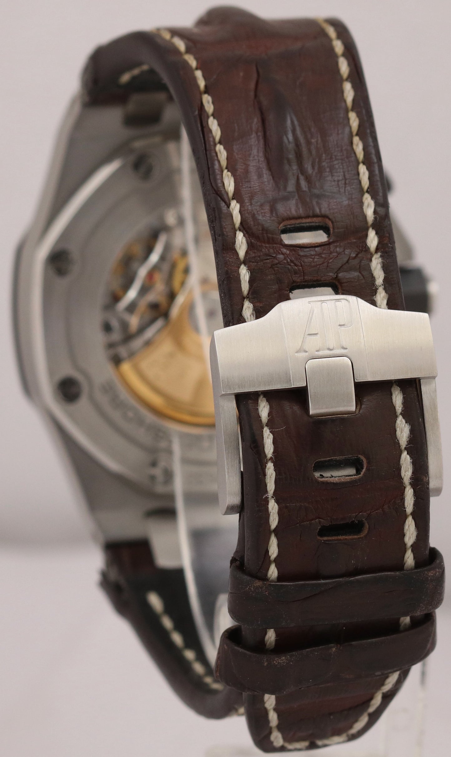 PAPERS Audemars Piguet Royal Oak Offshore SAFARI Brown Ivory 42mm 26470ST BOX