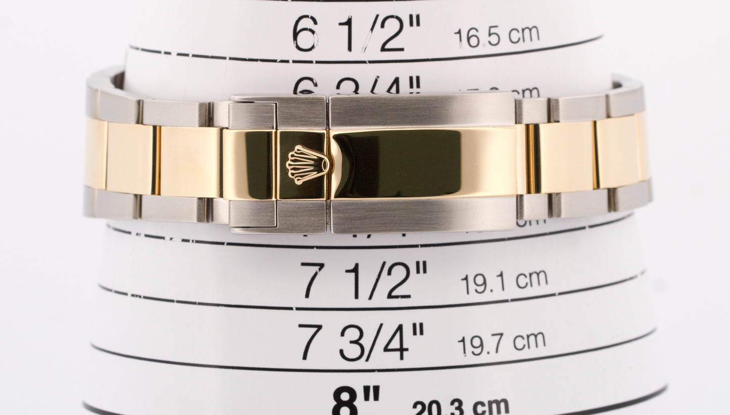 Rolex Daytona Cosmograph BLUE RACING 18K Yellow Gold Two-Tone Steel Watch 116523