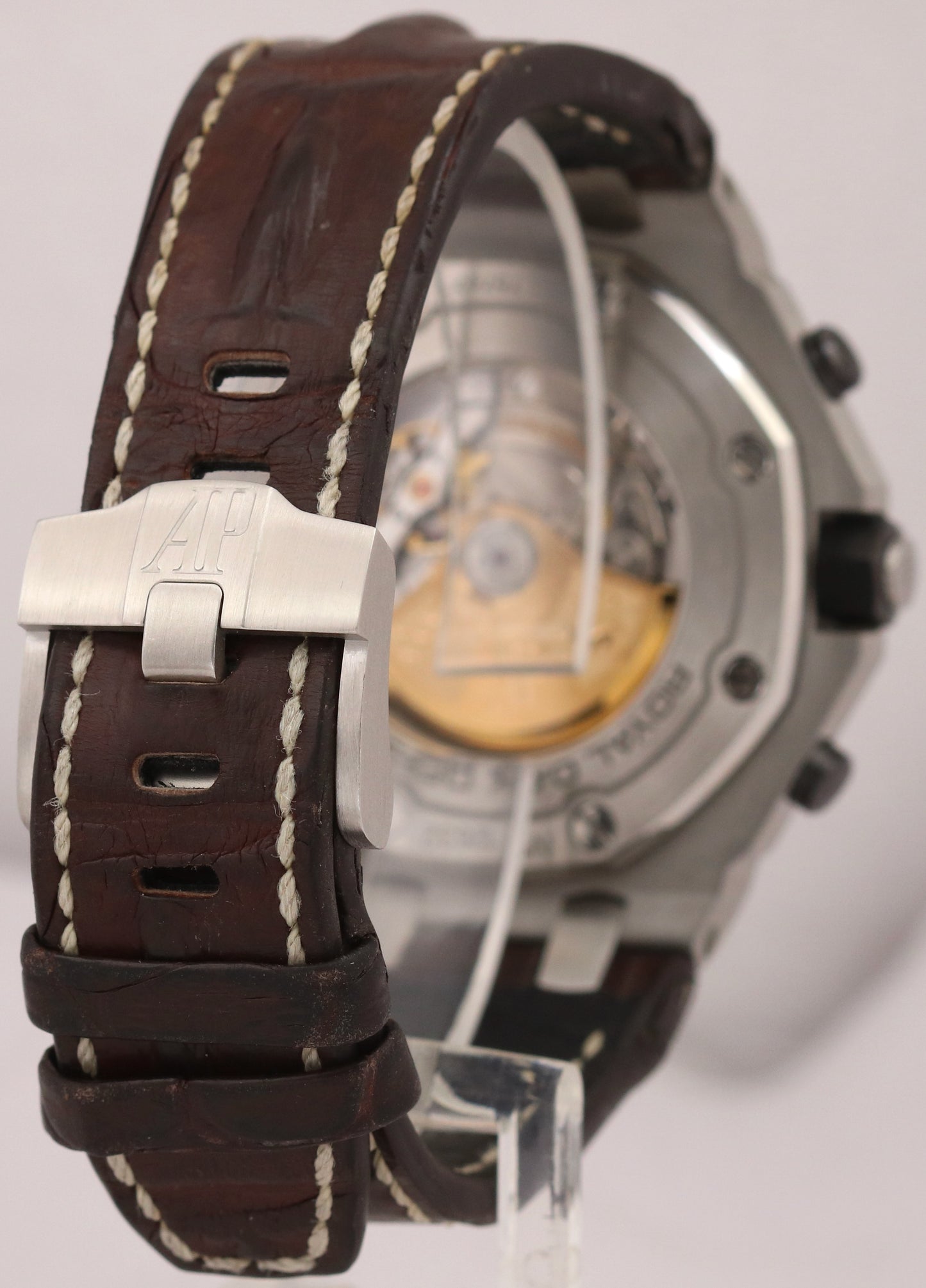 PAPERS Audemars Piguet Royal Oak Offshore SAFARI Brown Ivory 42mm 26470ST BOX