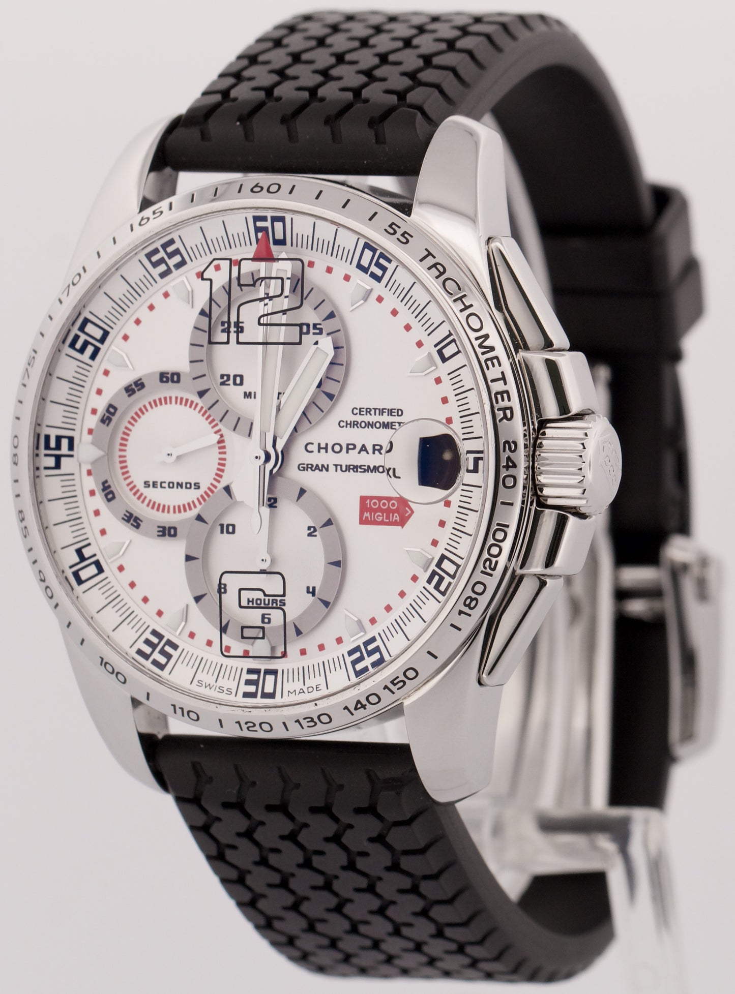 PAPERS Chopard Mille Miglia Gran Turismo XL Steel Rubber LTD 44mm Watch 8489 BOX