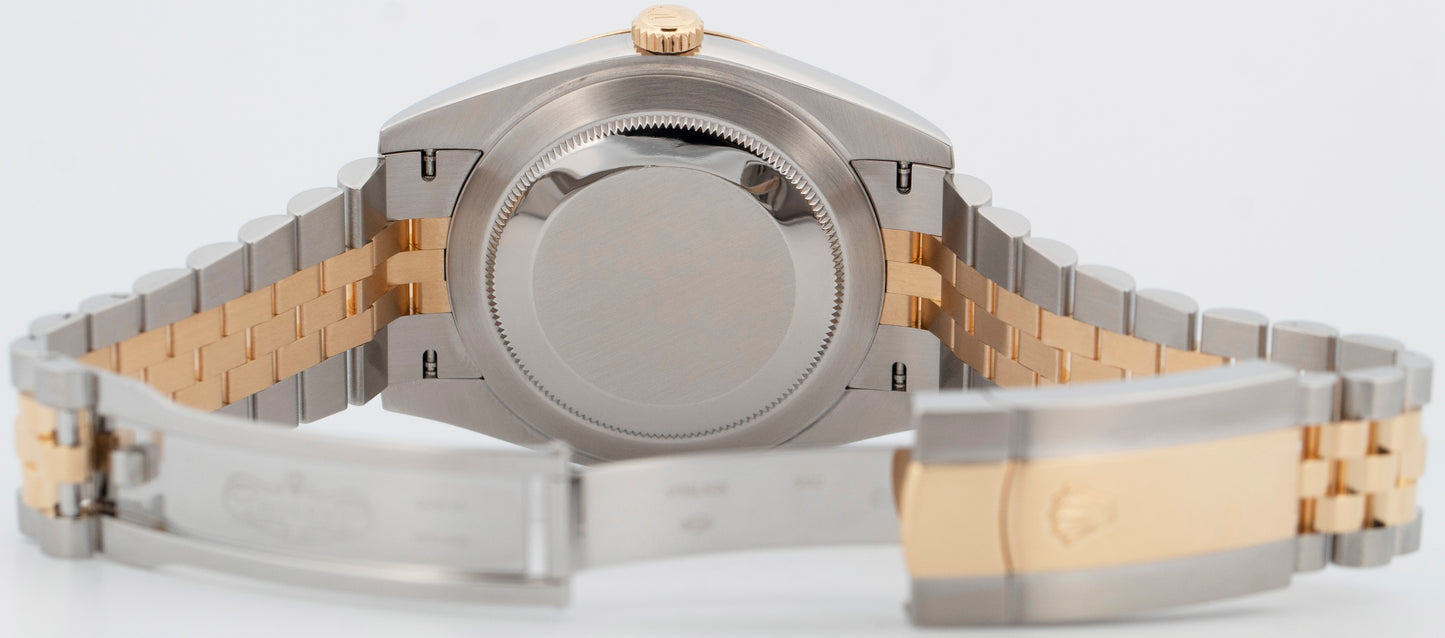 PAPERS Rolex DateJust 41mm WIMBLEDON Two-Tone 18K Gold Fluted JUBILEE 126333 BOX