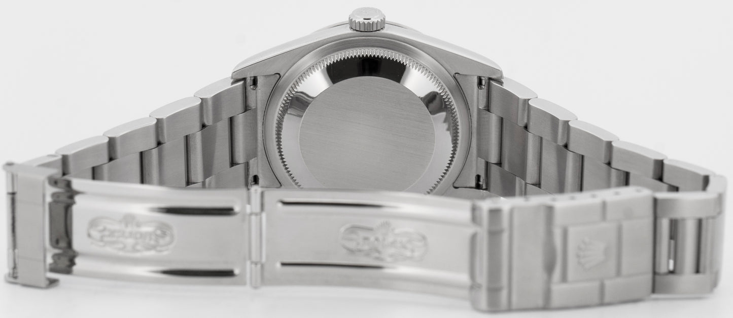 PAPERS Rolex Explorer I Black 36mm 3-6-9 Stainless Steel Oyster Watch 114270 BOX