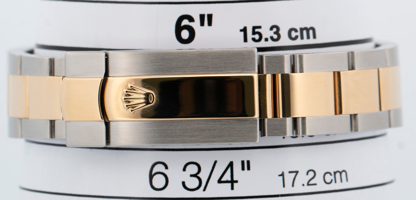 Rolex DateJust Mid-Size 31mm White Roman DIAMOND Two-Tone 18K Gold Watch 178313