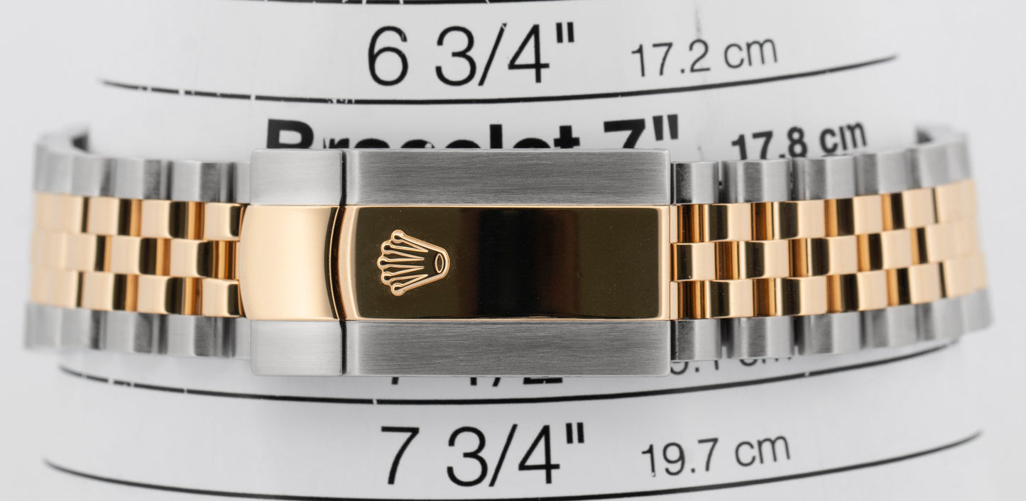 PAPERS Rolex DateJust 41mm WIMBLEDON Two-Tone 18K Gold Fluted JUBILEE 126333 BOX
