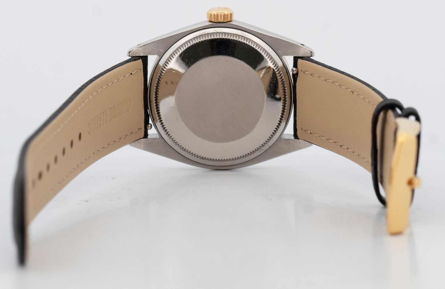 Rolex Oyster Perpetual Date Zephyr CHAMPAGNE Two-Tone Gold Steel 34mm 1512 Watch