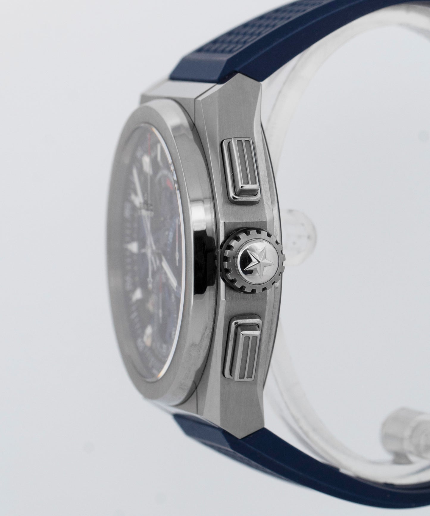 PAPERS Zenith Defy Classic Blue Skeleton Titanium Watch 95.9002.9004/78.R584 BOX