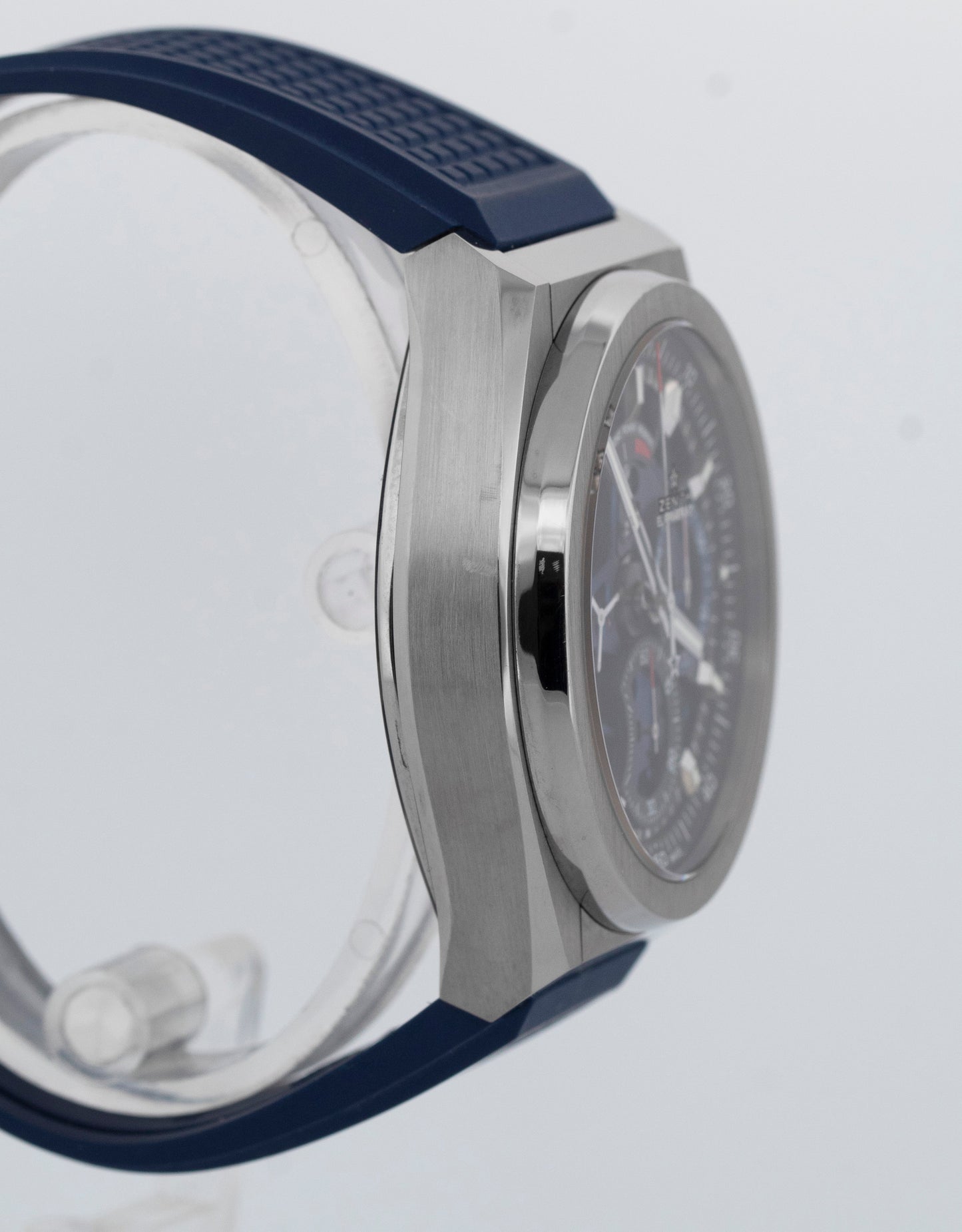 PAPERS Zenith Defy Classic Blue Skeleton Titanium Watch 95.9002.9004/78.R584 BOX