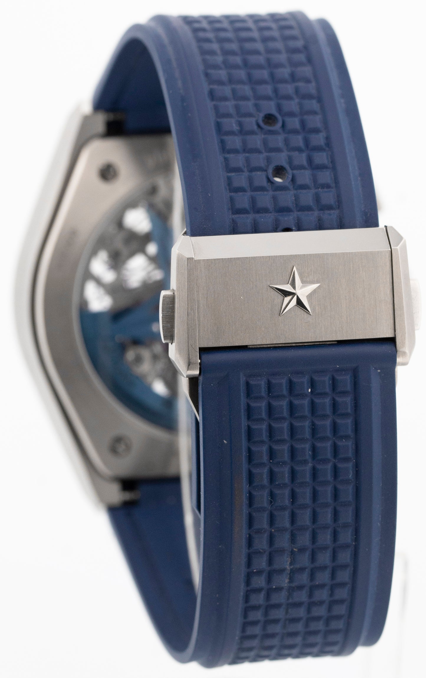 PAPERS Zenith Defy Classic Blue Skeleton Titanium Watch 95.9002.9004/78.R584 BOX