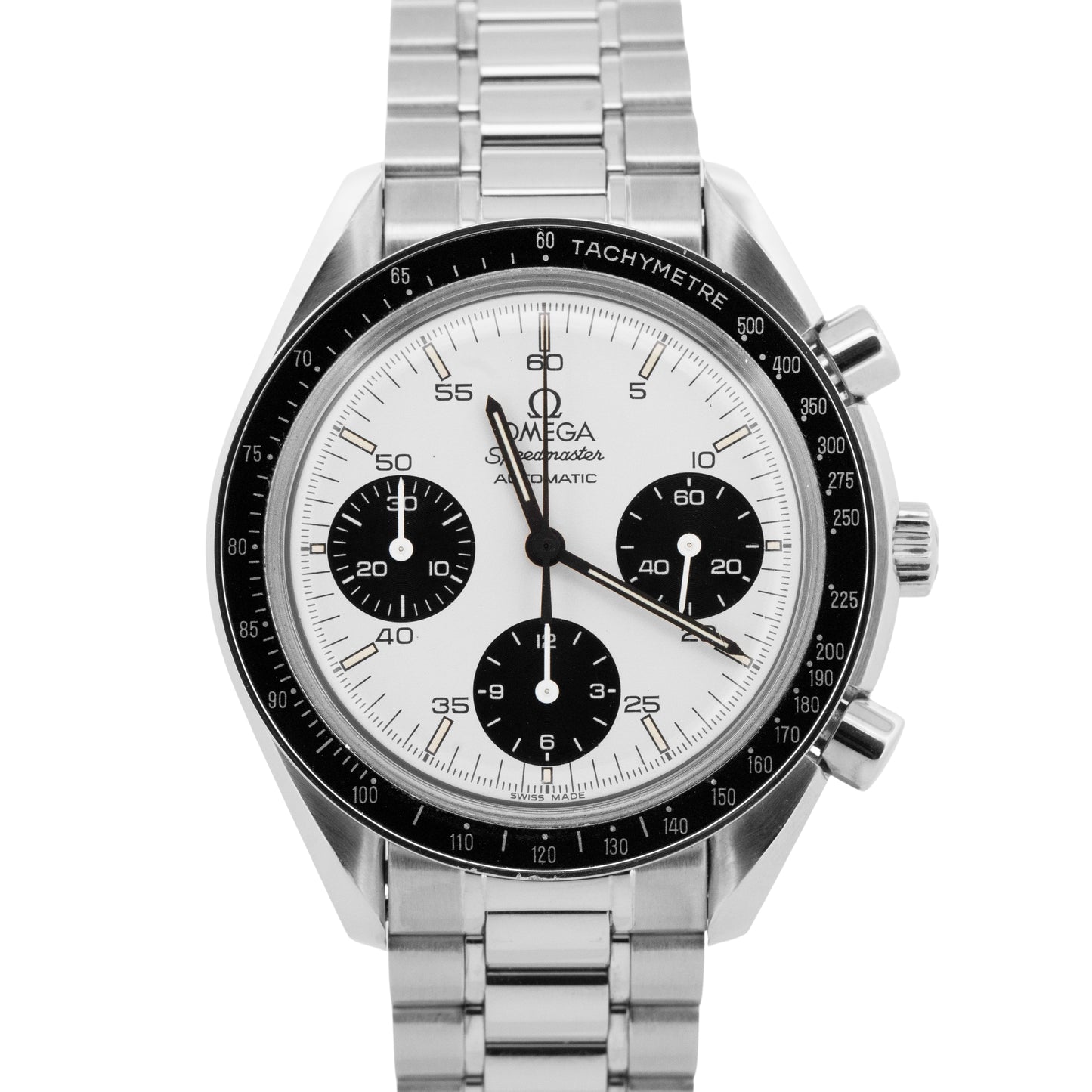 PAPERS Omega Speedmaster MARUI Reduced 39mm Black White Panda Steel 3510.21