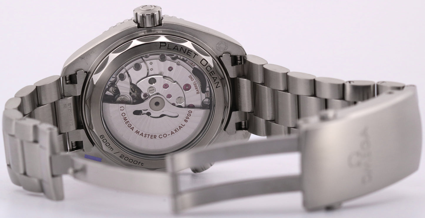 PAPERS Omega Seamaster Planet Ocean WHITE Orange 43mm 215.30.44.21.04.001 BOX