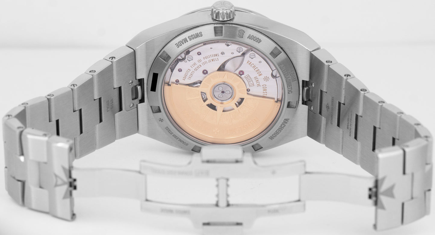 MINT Vacheron Constantin Overseas BLUE 41mm Stainless Steel Date 4500V Watch