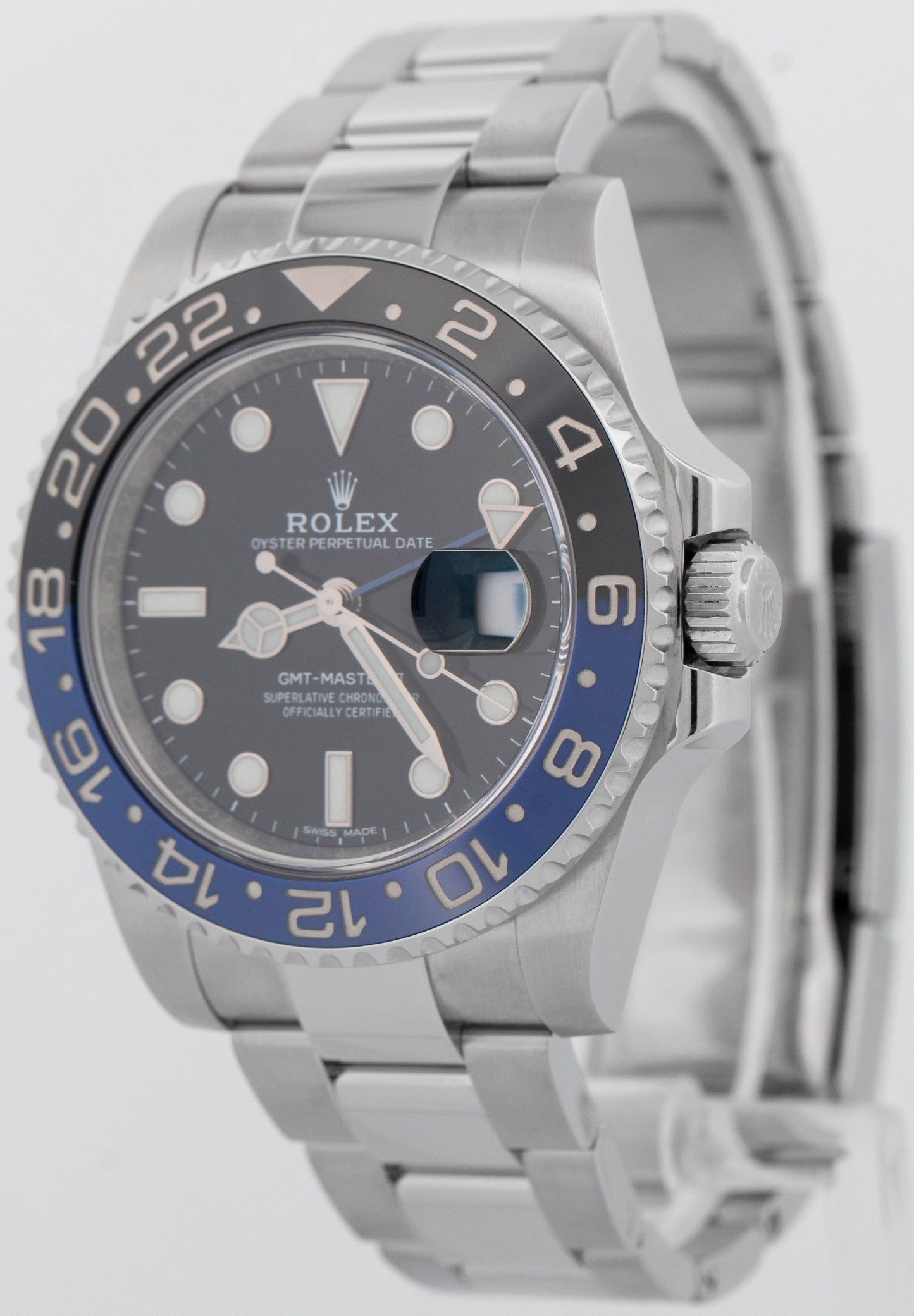 MINT PAPERS Rolex GMT-Master II BATMAN Ceramic Black Blue 40mm 116710 BLNR BOX