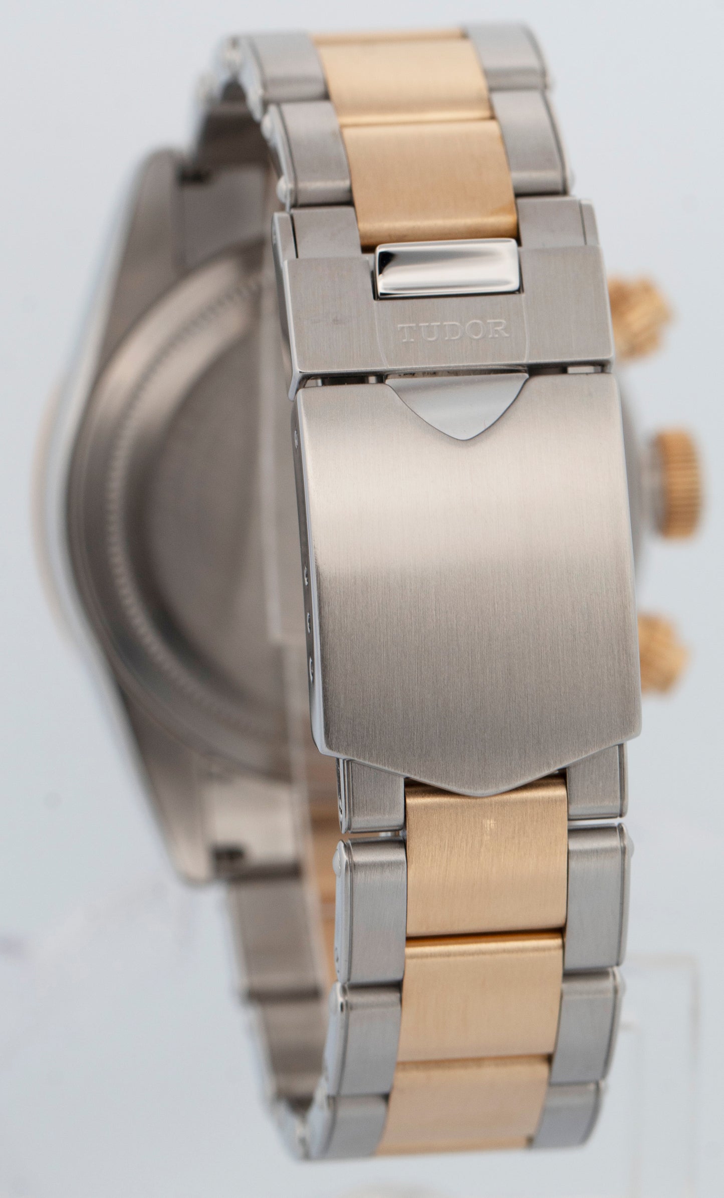 PAPERS Tudor Black Bay Chrono Two-Tone 41mm Black Stainless Steel 79363 BOX