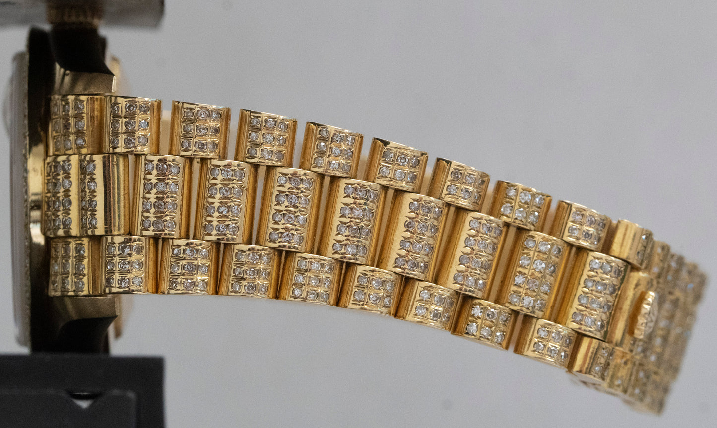 Rolex Day-Date President CHAMPAGNE DIAMOND 36mm 18K Yellow Gold Watch 18238