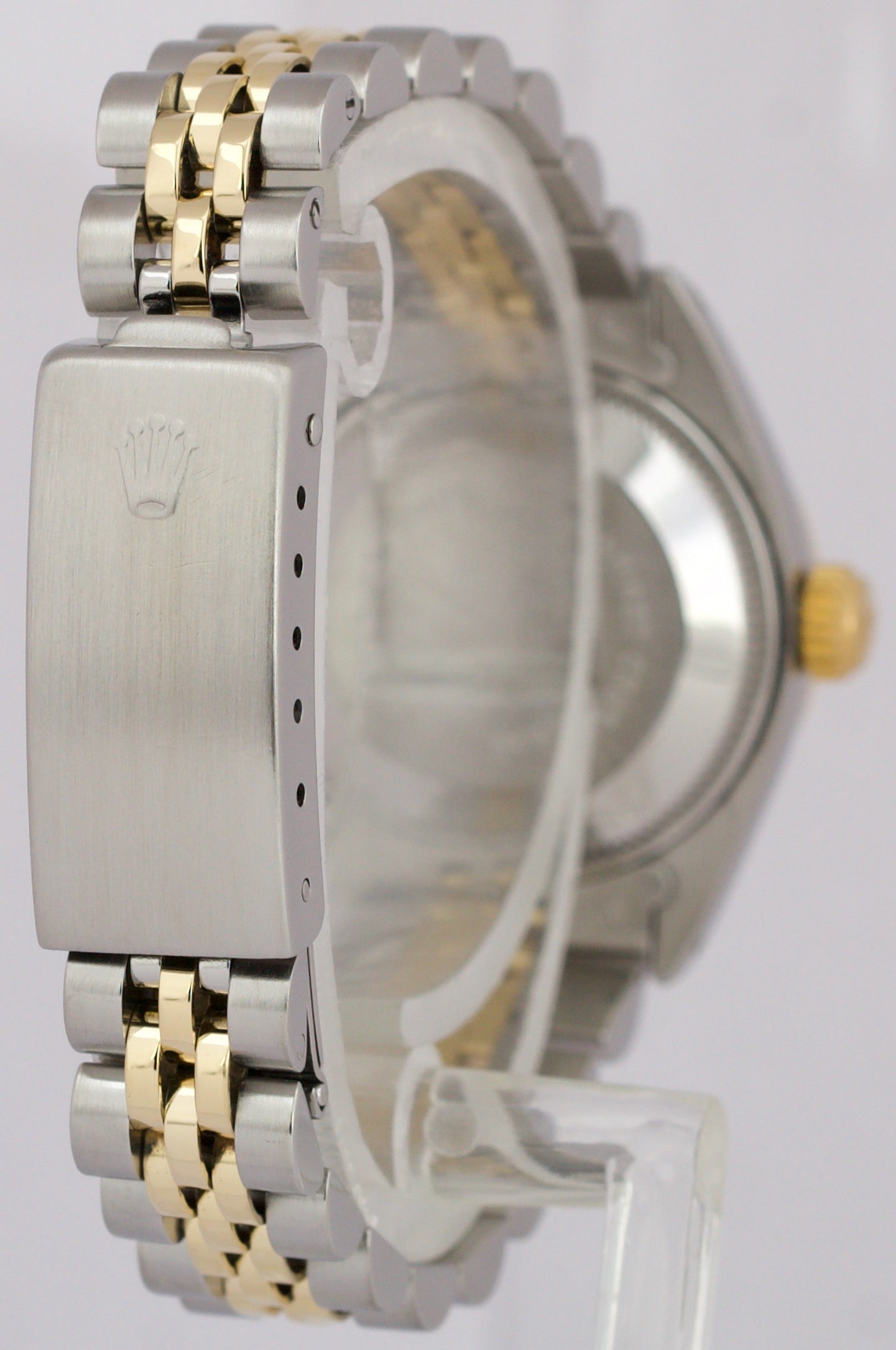 1979 Rolex Date 26mm CHAMPAGNE 18K Yellow Gold Steel Fluted JUBILEE 6917 Watch