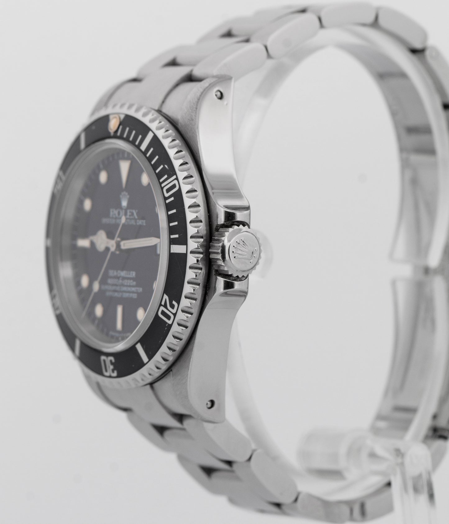 PAPERS UNPOLISHED Rolex Sea-Dweller 40mm BLACK Steel Date Watch 16600 BOX