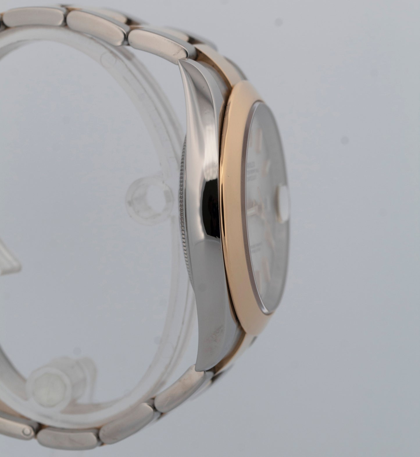 PAPERS Rolex Datejust SILVER Two-Tone 18K Yellow Gold Steel 41mm 126303 BOX