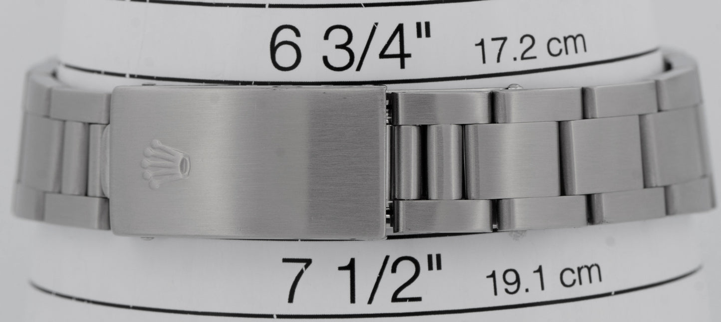 Rolex Air-King Precision Black Stainless Steel Oyster Automatic 34mm Watch 14000