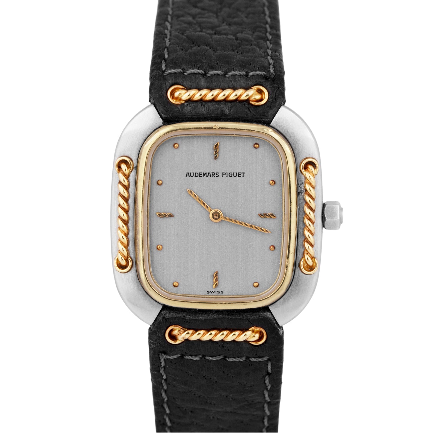 Audemars Piguet Lady Rope Quartz Two-Tone Gold Slate Swiss Watch SA6051 BOX