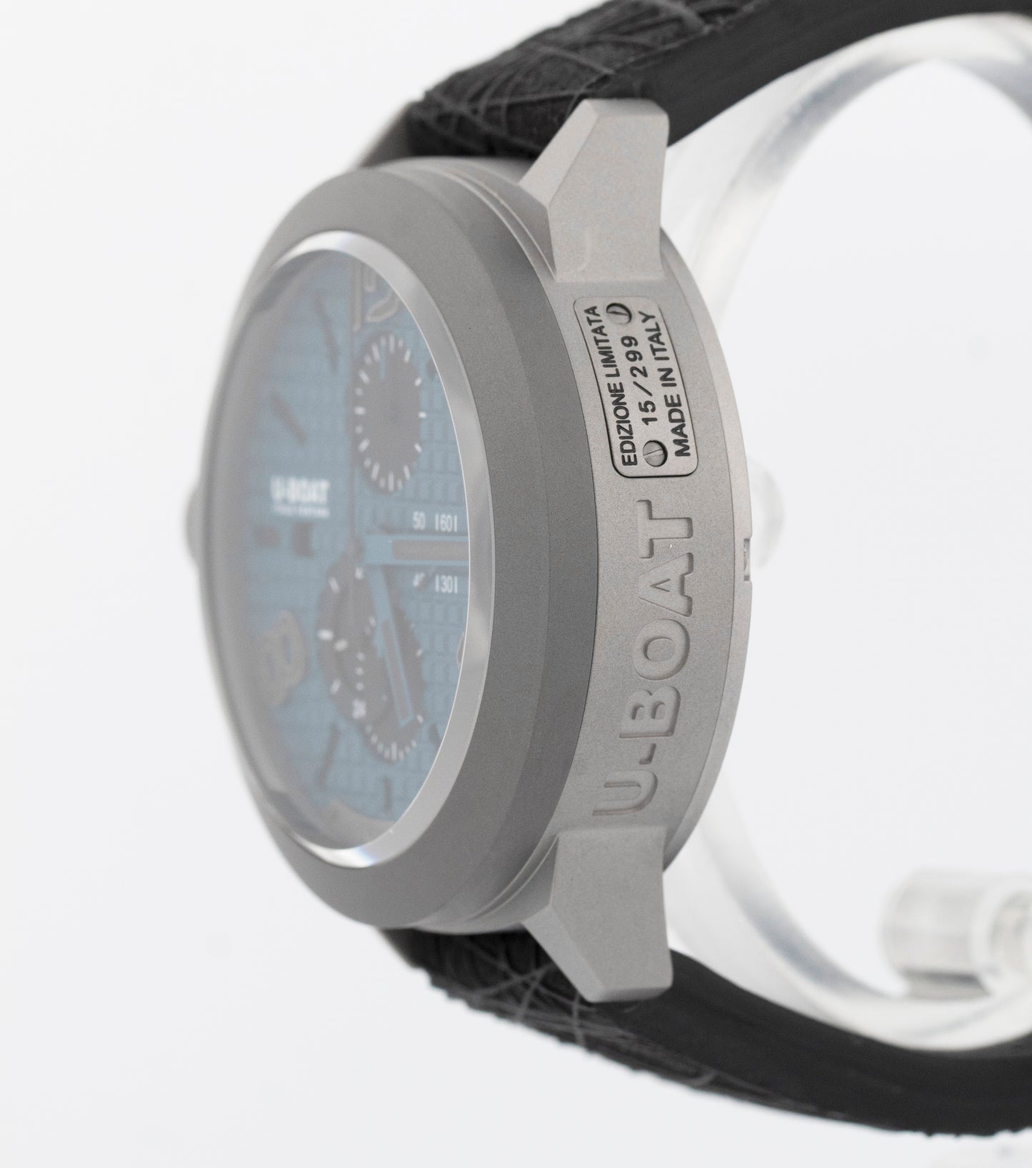 U-Boat Italo Fontana Classico 45 Titanium Tungsten Blue Chronograph 3003 BOX