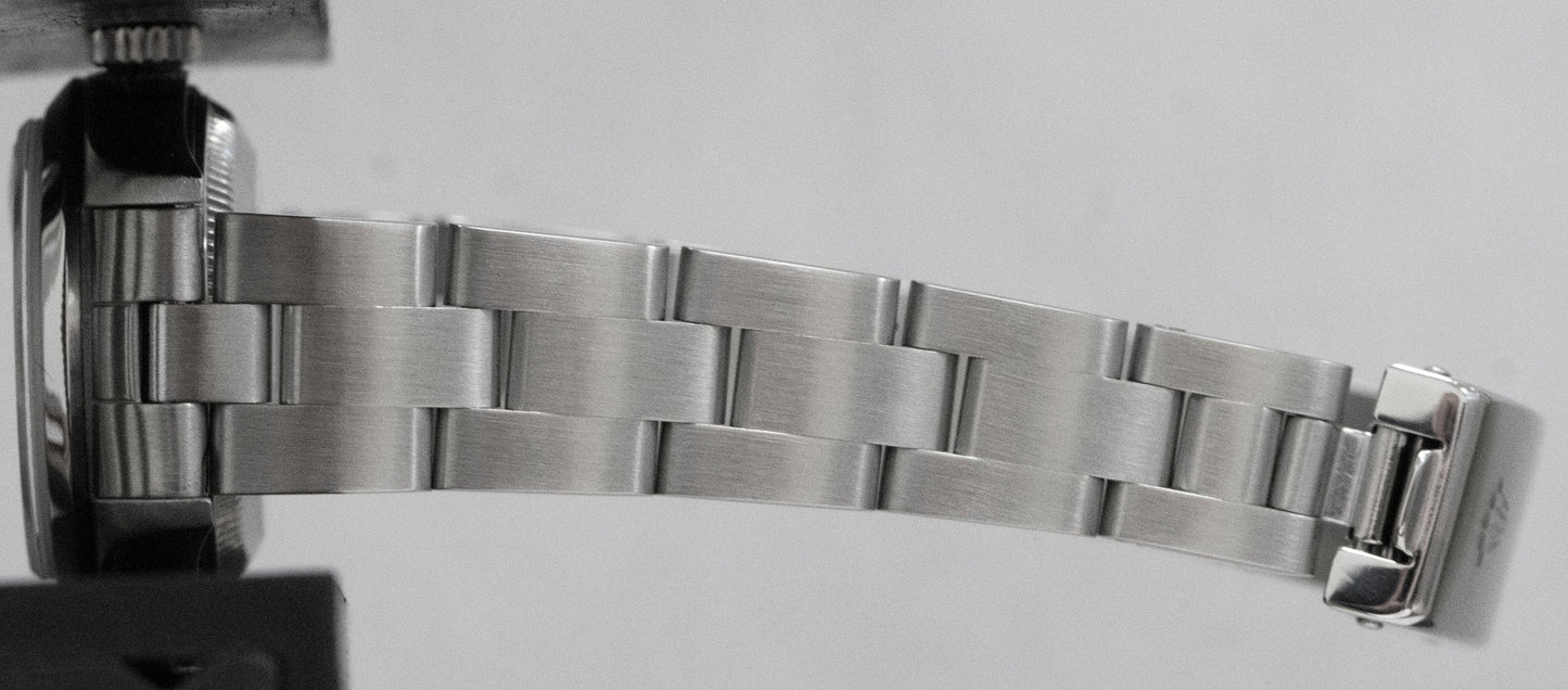 Ladies Rolex Date 26mm White Stainless Steel Oyster Roman Automatic Watch 69160