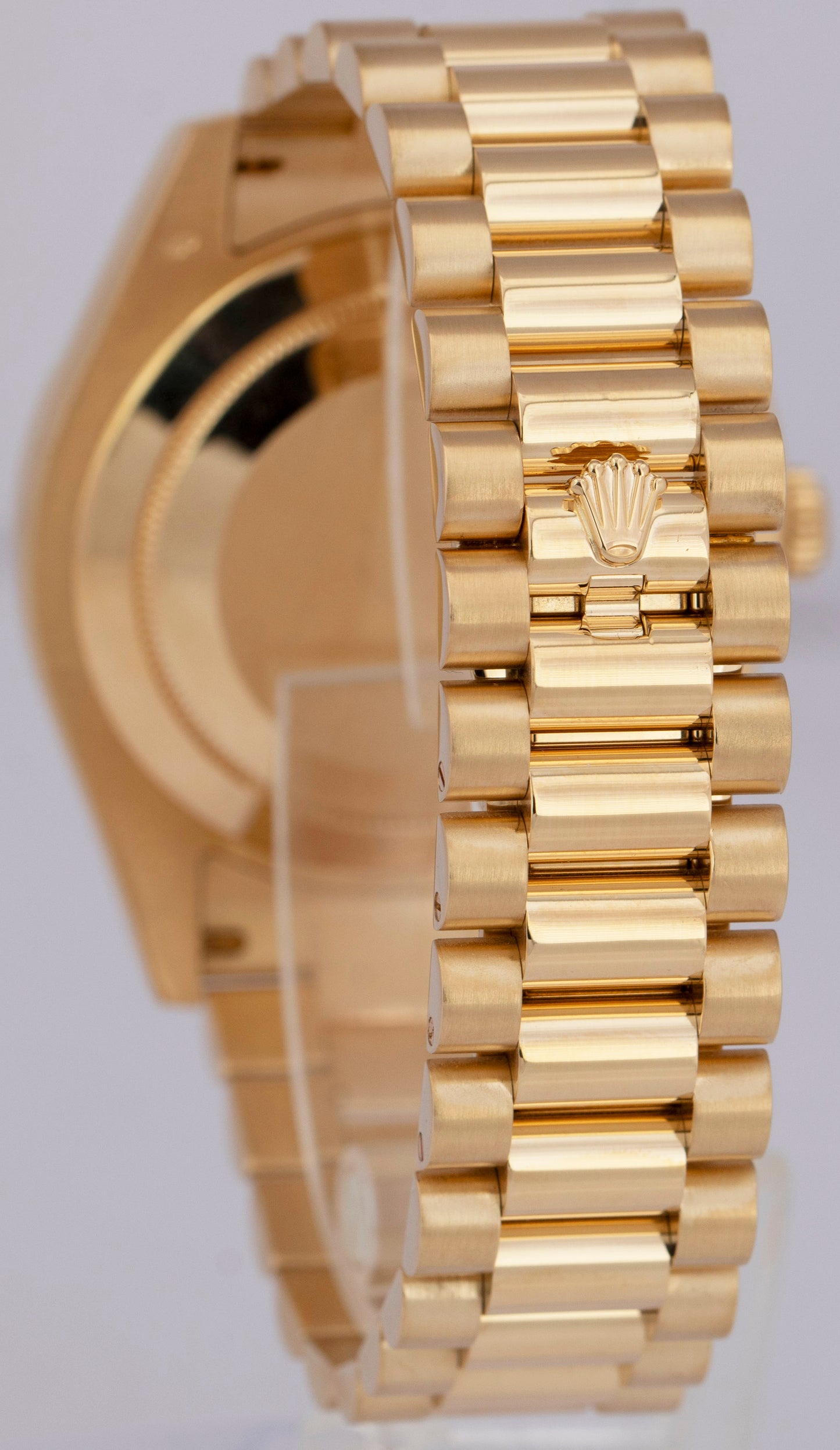 MINT PAPERS Rolex Day-Date II 41mm Champagne 18K Yellow Gold Watch 218238 BOX