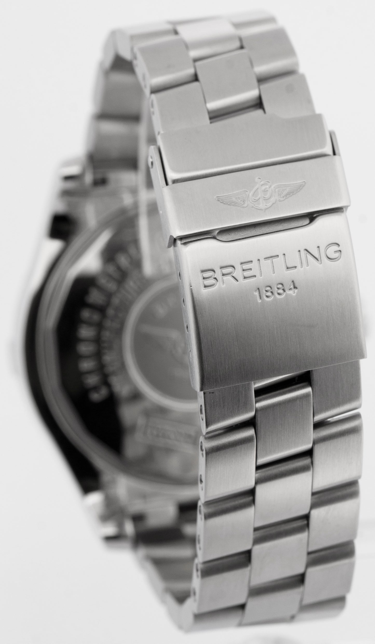 PAPERS Breitling Avenger Seawolf 45mm Stainless Black Automatic Watch A17330 BOX