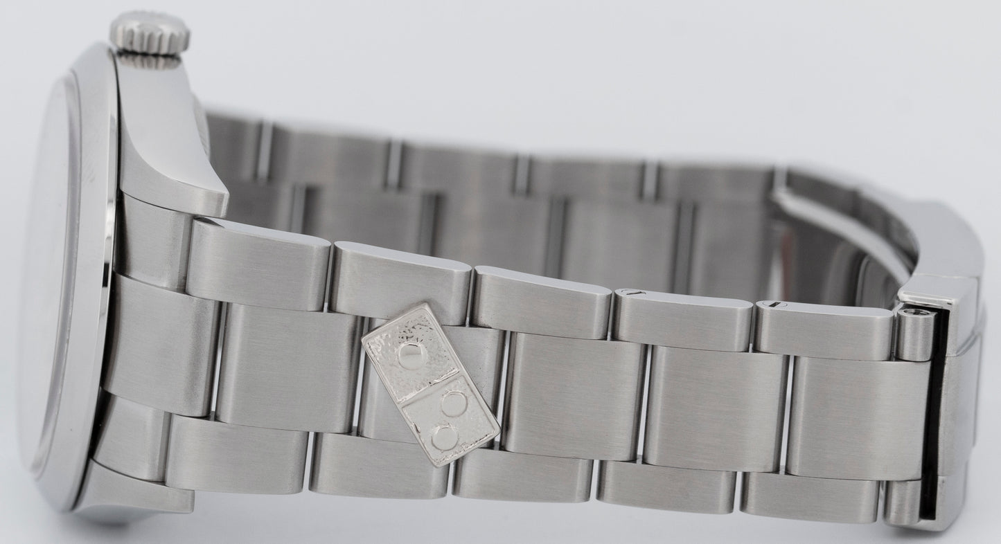 MINT DOMINO'S PAPERS 2020 Rolex Oyster Perpetual 36mm Silver Watch 126000 BOX
