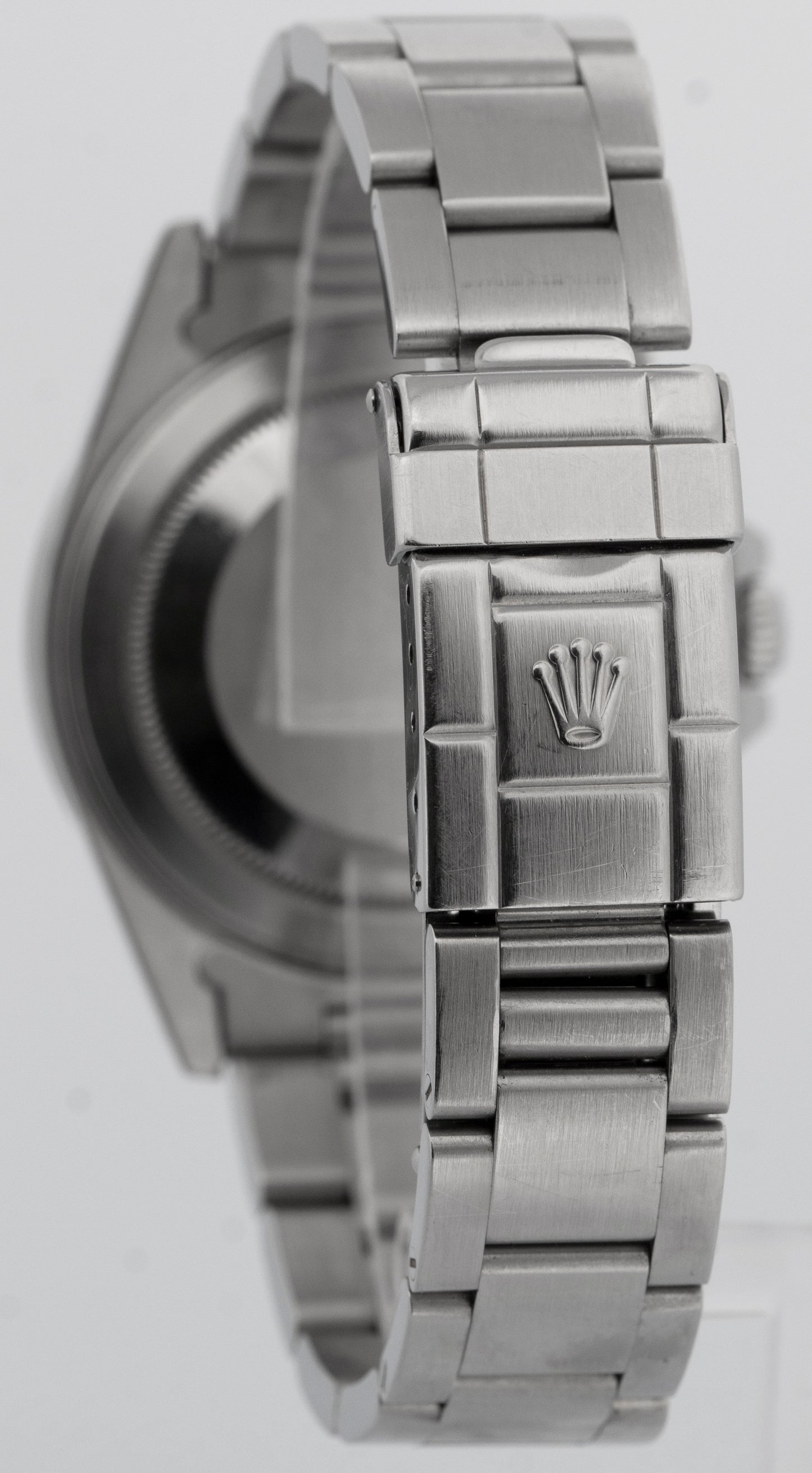 PAPERS UNPOLISHED Rolex Explorer II 40mm BLACK Steel GMT Watch 16570 BOX
