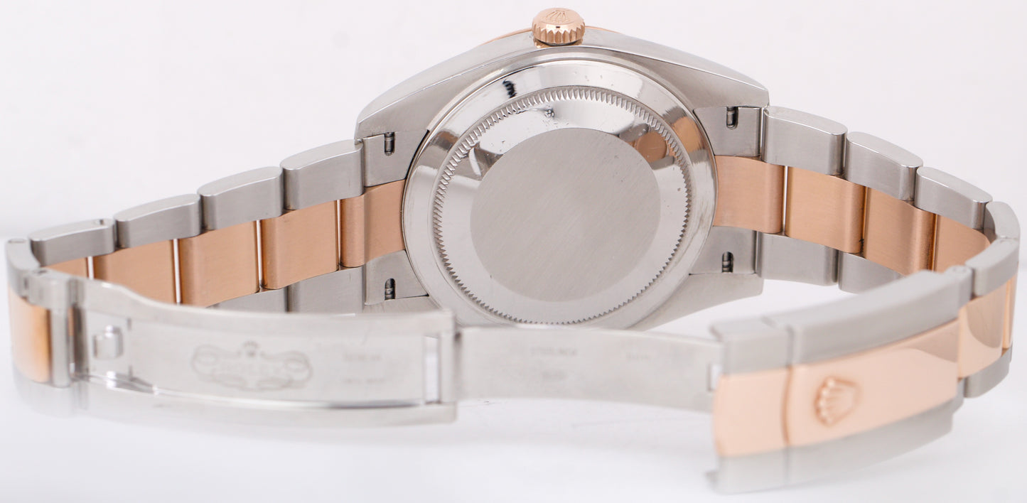 PAPERS Rolex DateJust 41mm SUNDUST Pink 18K Rose Gold Steel Oyster 126331 BOX