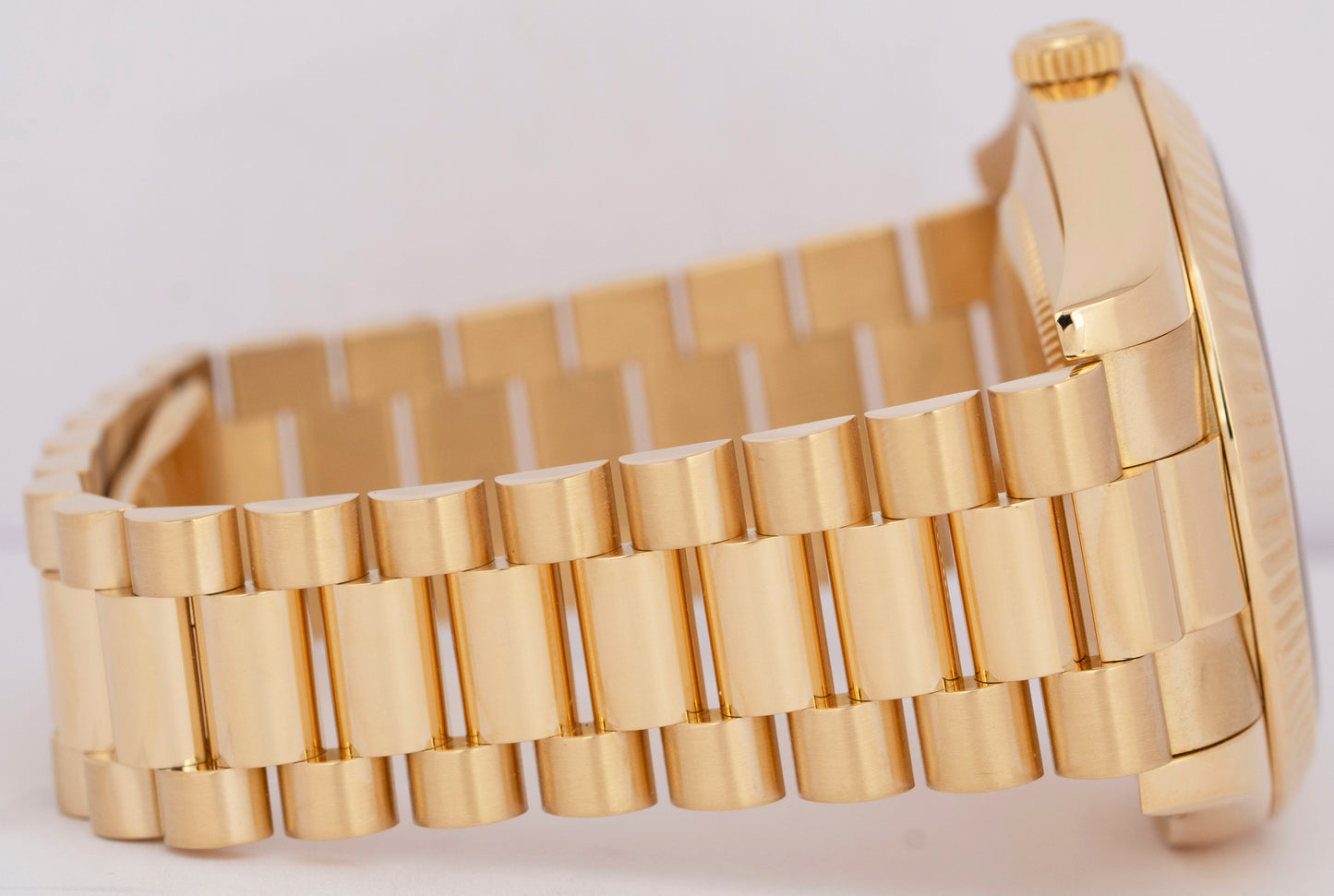 MINT PAPERS Rolex Day-Date II 41mm Champagne 18K Yellow Gold Watch 218238 BOX